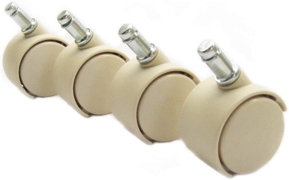 Casters in Almond / Sand (Set of 8) E500653