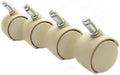 Casters in Almond / Sand (Set of 8) E500653