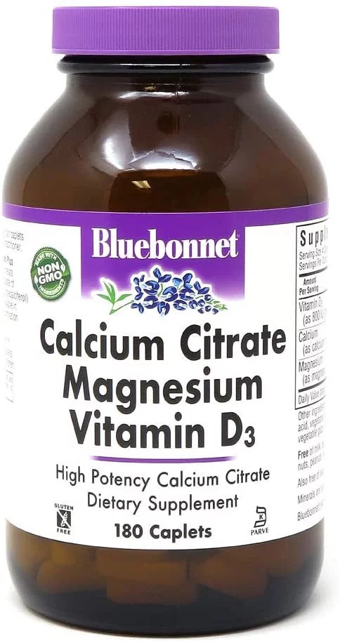 Calcium Citrate Magnesium Plus Vitamin D3 Caplets, 180 Caplets J661007