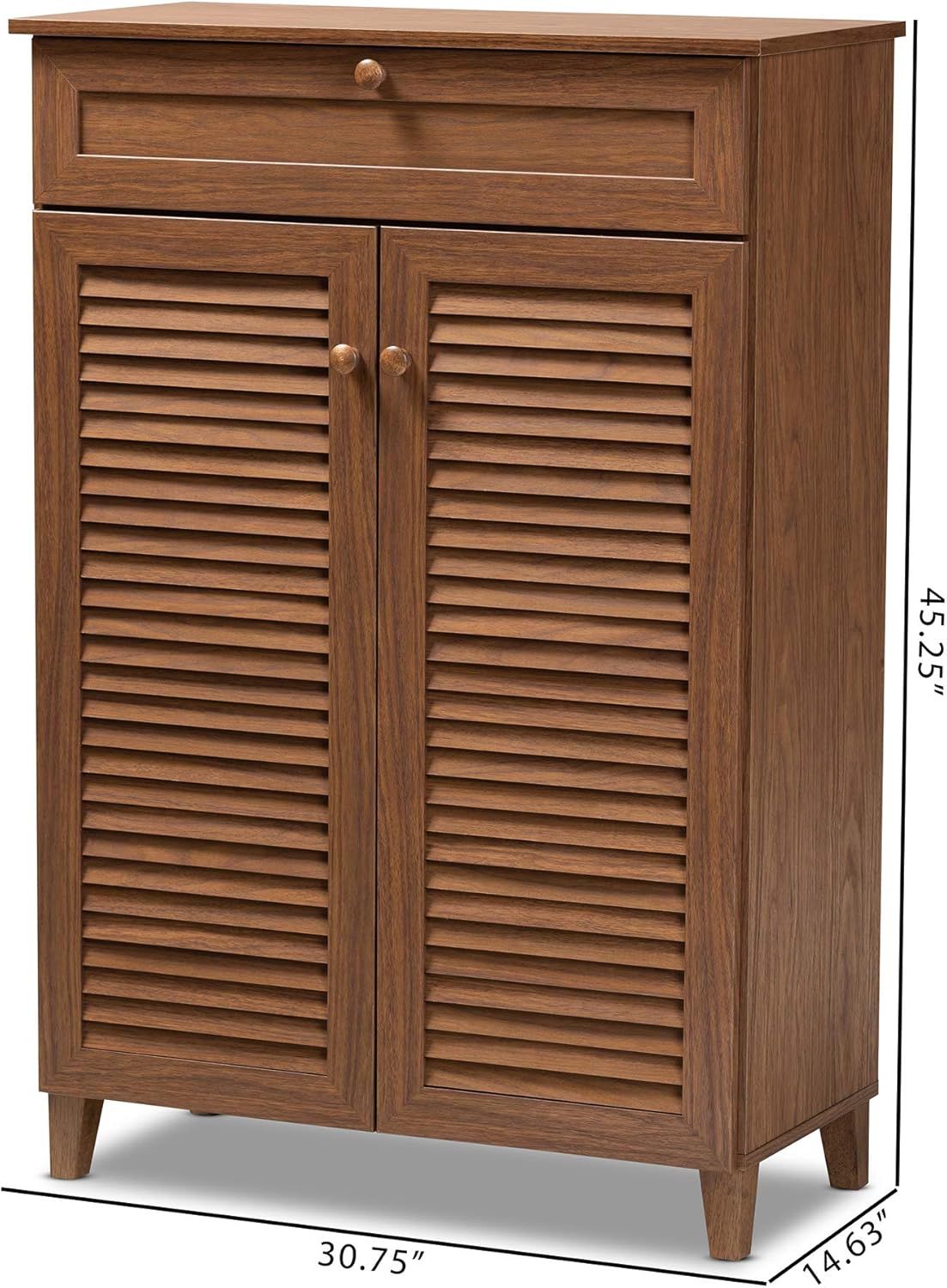 Walnut Shoe Cabinet E3401