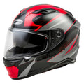 Black/Red Full Face Helmet O6757