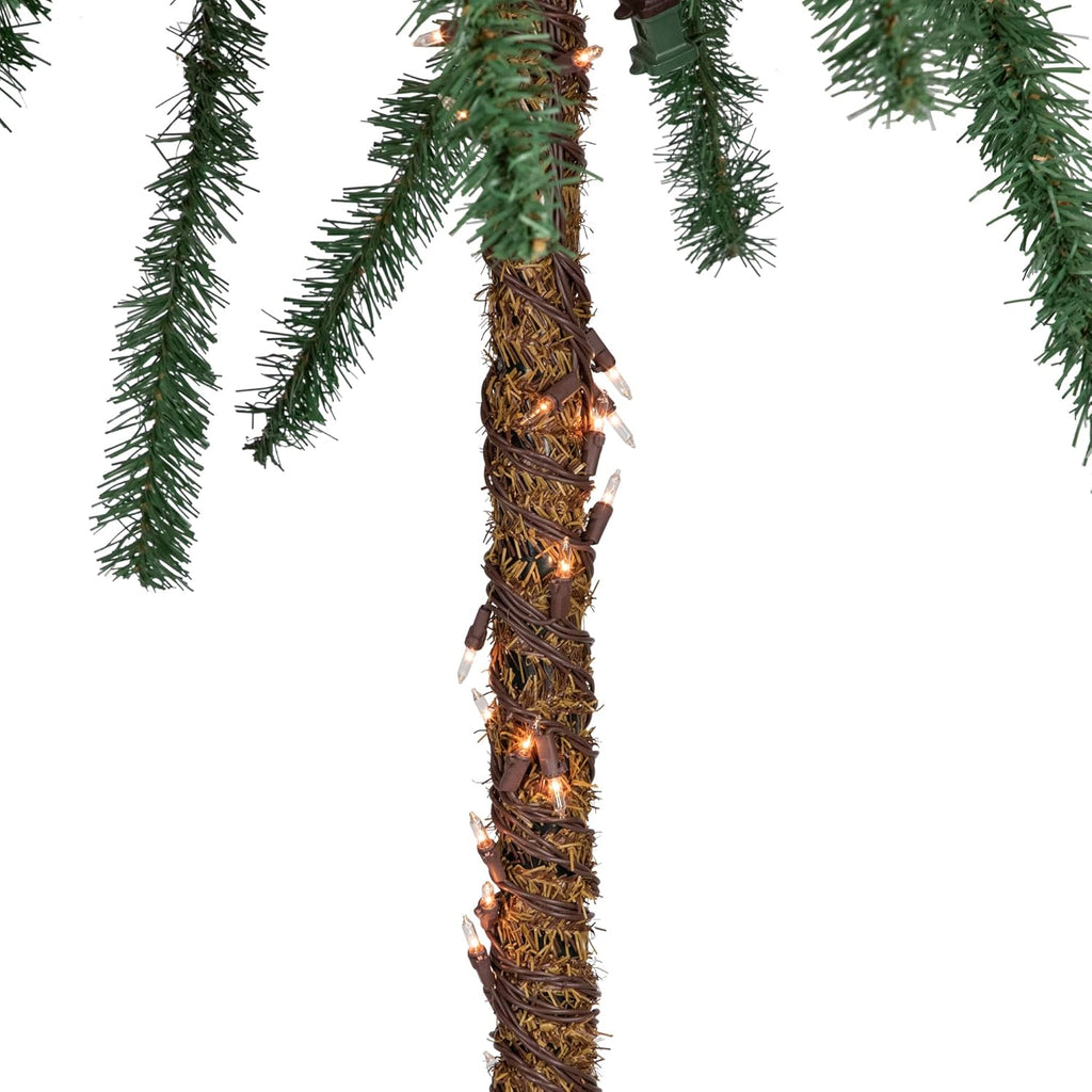 6' Pre-Lit Artificial Palm Tree V238299