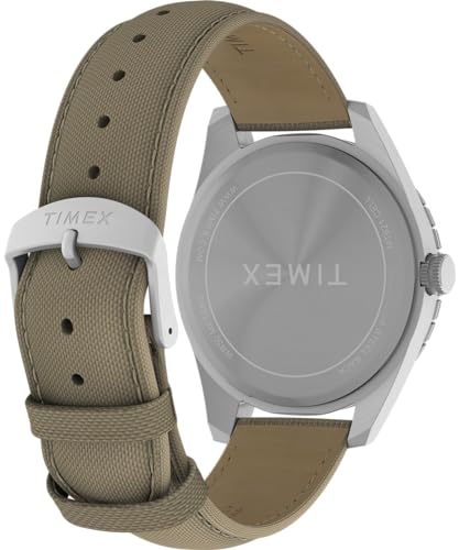 Tan Strap Black Dial IP Steel Case Solar 43mm Watch G537
