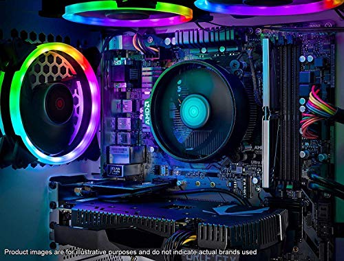 White Gaming Computer PC Desktop with Ryzen 5 3600, GTX 1650 Super 4G, 500GB SSD, 16GB DDR4 X6966