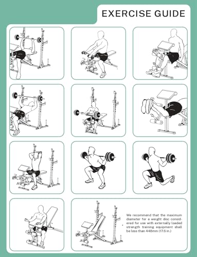 900 LBS Adjustable Weight Bench and Squat Rack with Leg Extension, Preacher Curl Pad T8596
