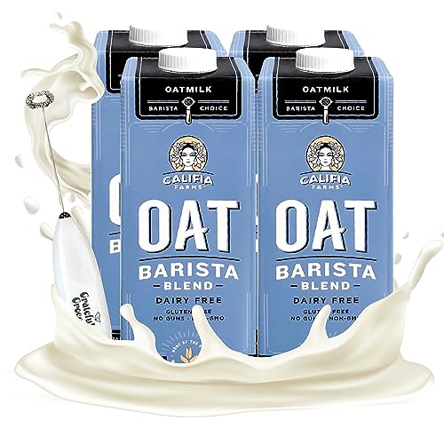 Oat Milk Barista Edition Bundle 32oz Bottles and Milk Frother Handheld W296