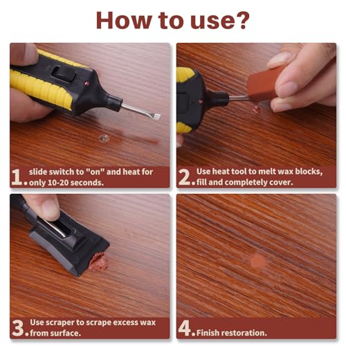 11 Color Laminate Floor Repair Kit with Heat Pen M412