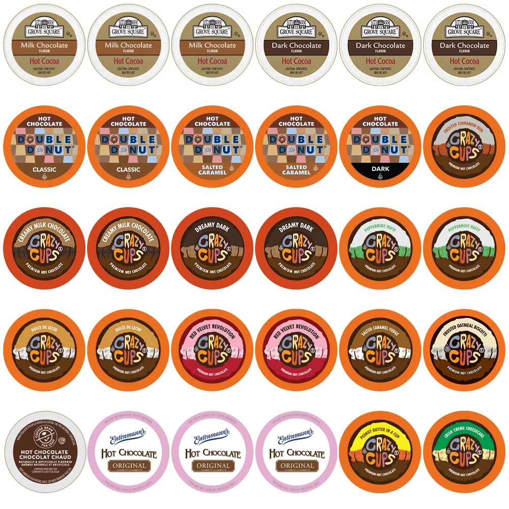 30 Ct Hot Cocoa Single Serve Cups A3910