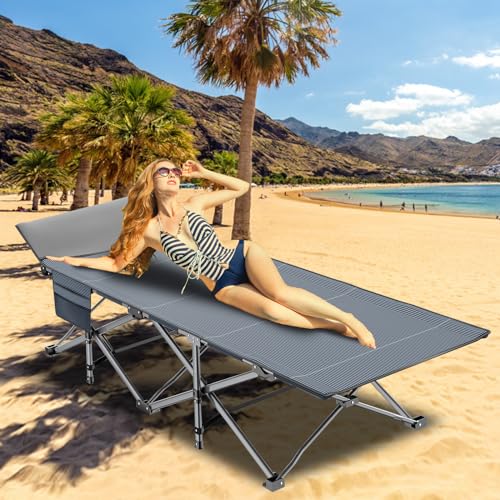 Oversized Folding Camping Cot with Mat & Carrying Bag B99277