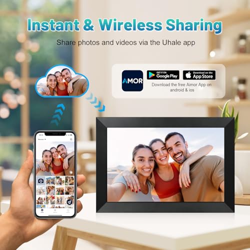 Black 10.1 Inch WiFi Digital Photo Frame with 32GB Storage B139951