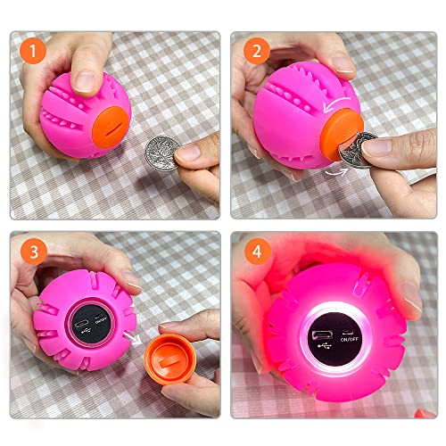 LED Dog Ball, Silicon Glowing Dog Toy Ball with USB Rechargeable R46128
