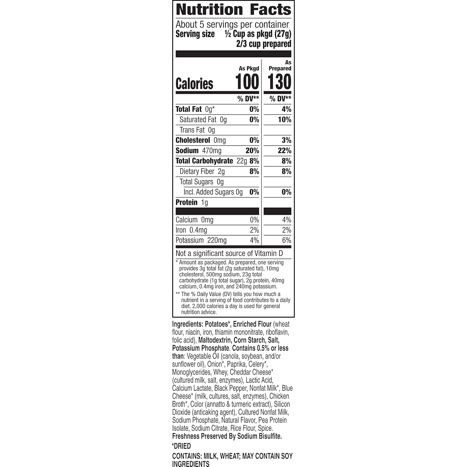 Scalloped Potatoes, 4.7 oz (Pack of 6) D4145