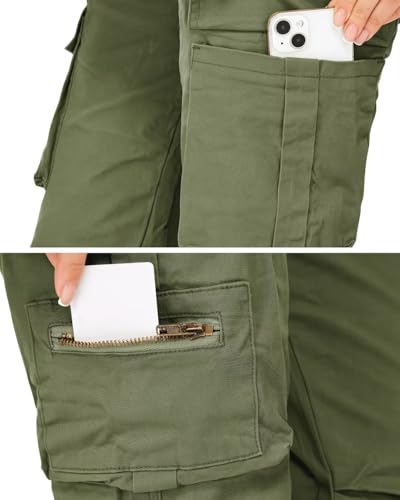 Relaxed Fit Cargo Pants with Zipper Pockets L98534
