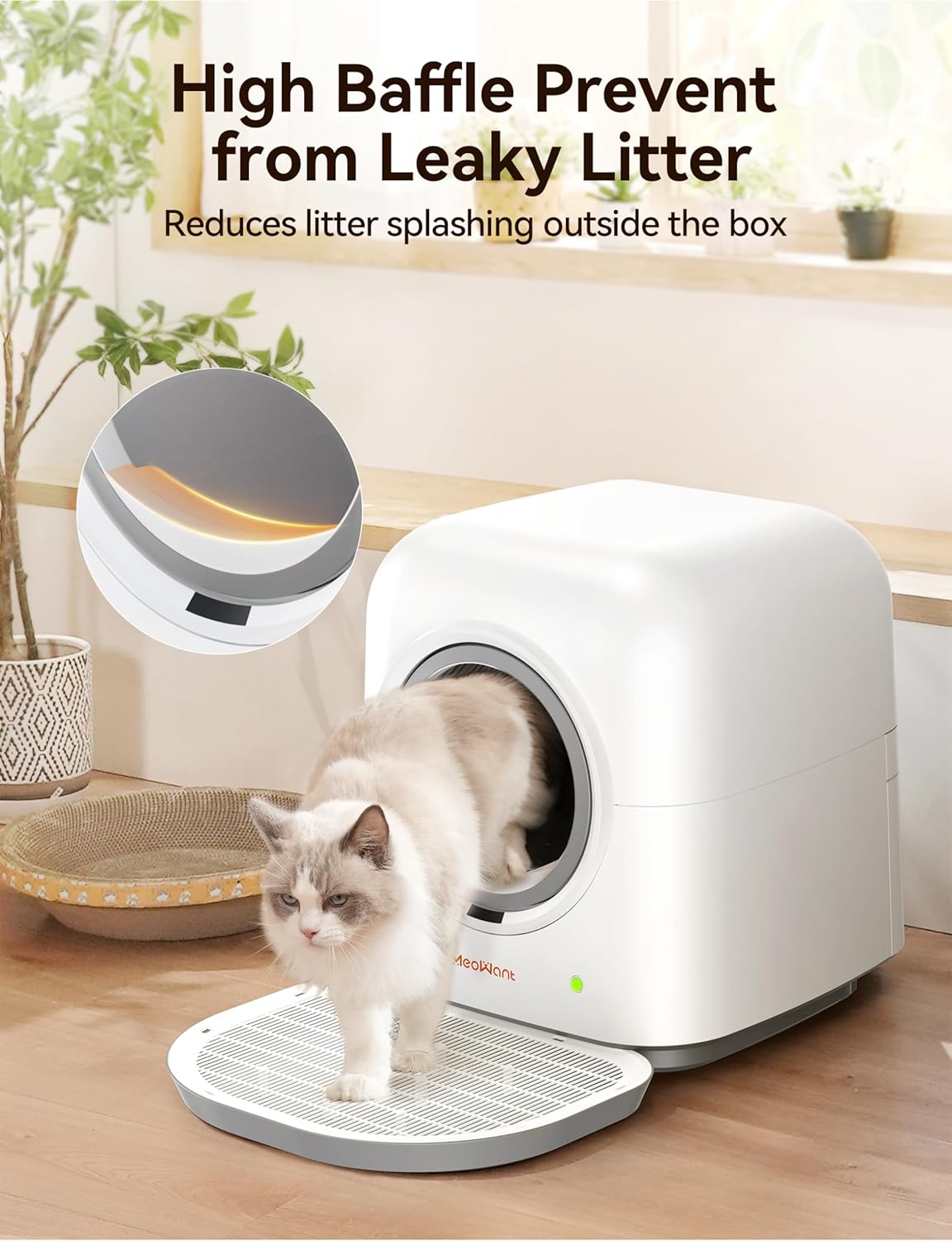 Self Cleaning Automatic Cat Litter Box with Mat & Liner E4439