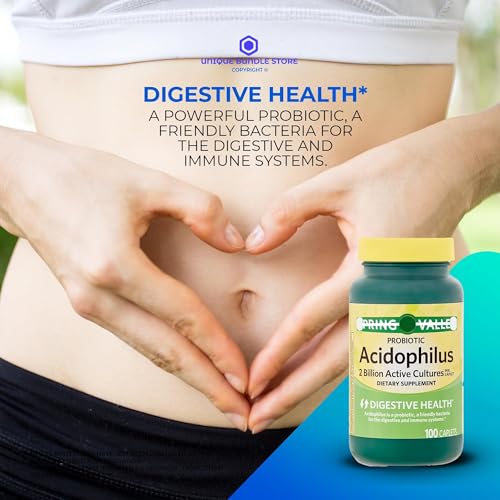 100 Caplets Probiotic Dietary Supplement with Pill Organizer (Pack of 2) T631