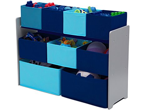 White/Pink Toy Organizer with Storage Bins C75874