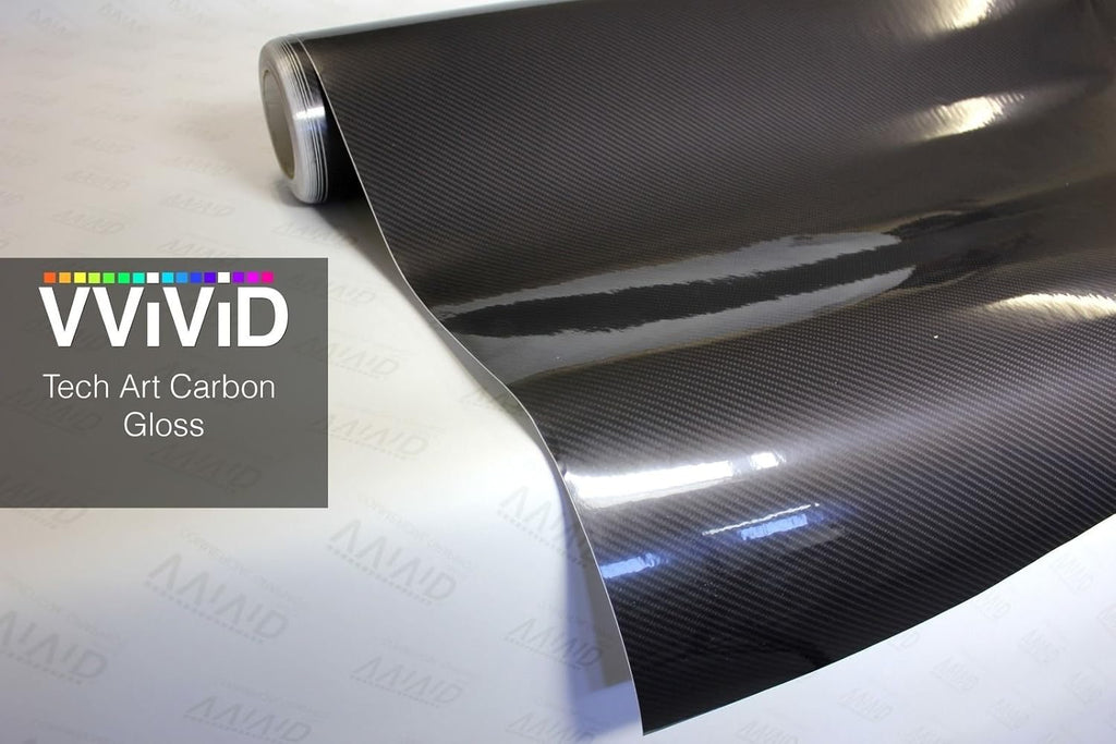High Gloss Black Carbon Fiber Cast Vinyl Wrap (5ft x 5ft) W16959