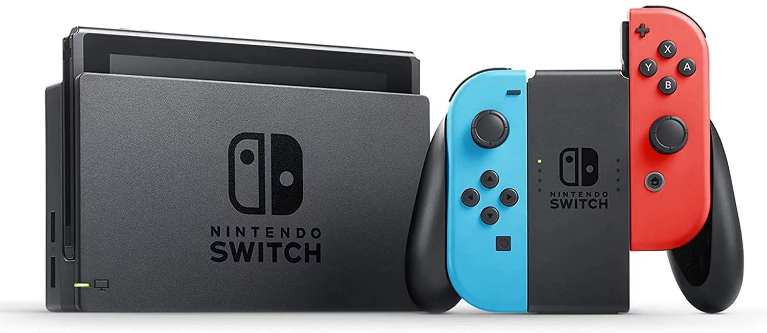 Neon Blue and Neon Red Joy-Con 32GB Console with 6.2" Touchscreen LCD Display Z589461