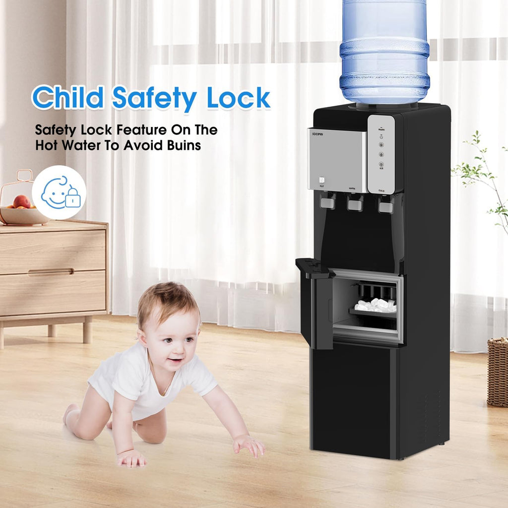 Water Cooler Dispenser with Ice Maker 5 Gallon Top Load N53647