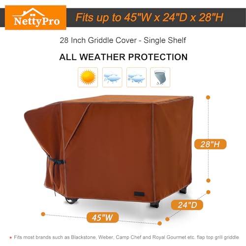 Black 28" Griddle Cover Z68879