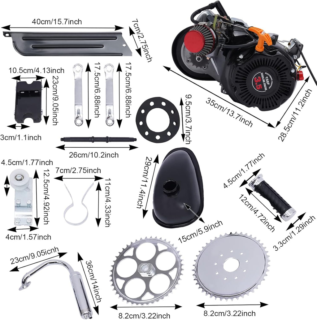 100CC 4 Stroke Gasoline Bicycle Engine Kit O3142