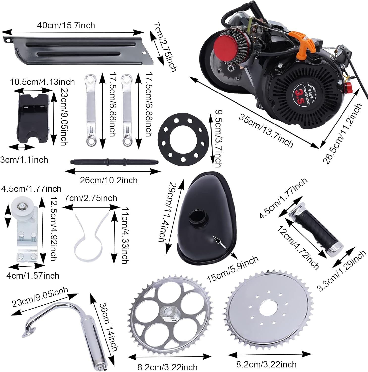 100CC 4 Stroke Gasoline Bicycle Engine Kit O3142