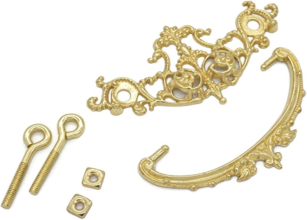 Solid Cast Brass Polished Brass Drawer Pull A283
