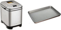 Compact Automatic Bread Maker, Silver Black & Baking Sheet, 17 Inch Sheet Pan, Bronze P67380