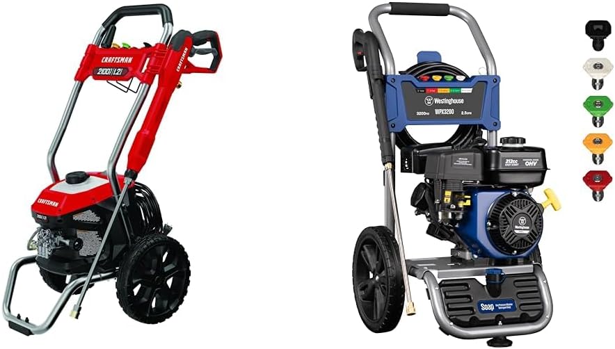 Electric Pressure Washer Bundle with Gas Pressure Washer M86338