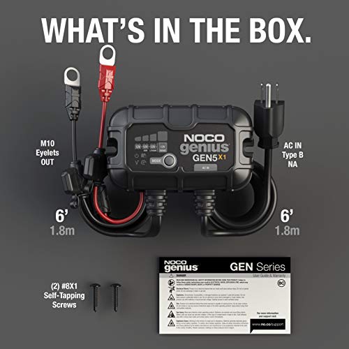 1-Bank 5A 12V Waterproof Marine Battery Charger W7779