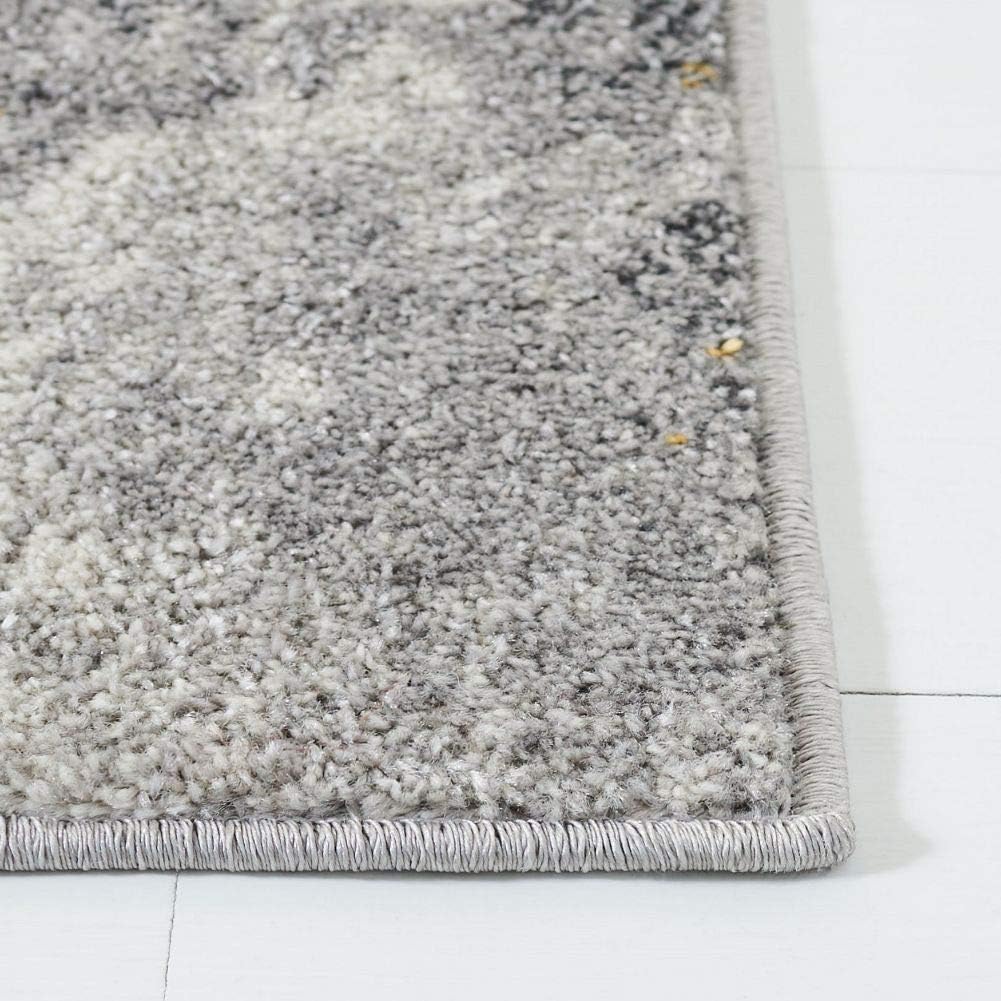 Grey & Yellow Area Rug C850571