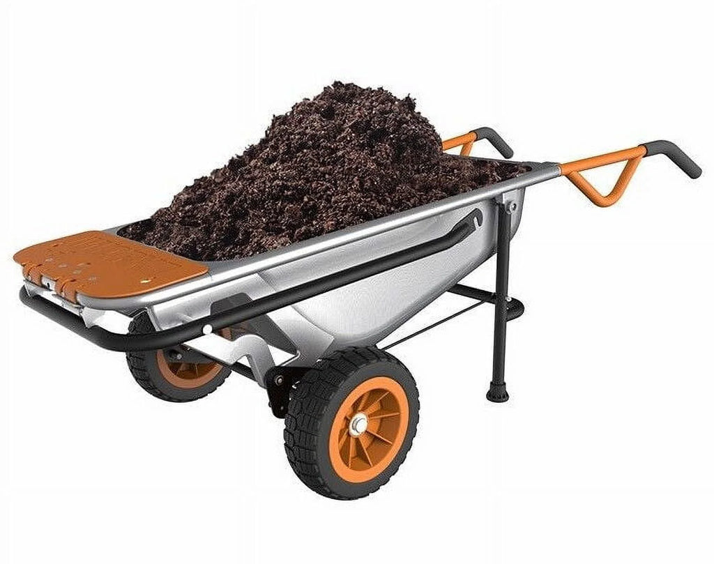 8-in-1 Yard Cart Wheelbarrow Dolly E536918
