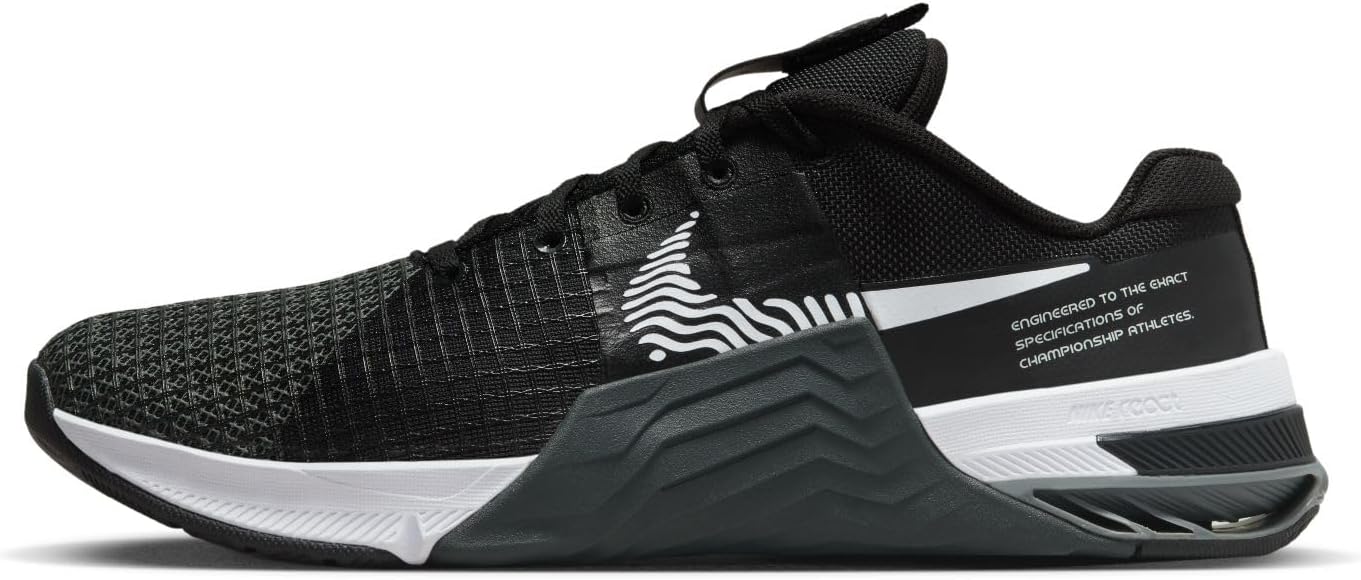 Black Dark Smoke Grey White Men Training Shoe M637