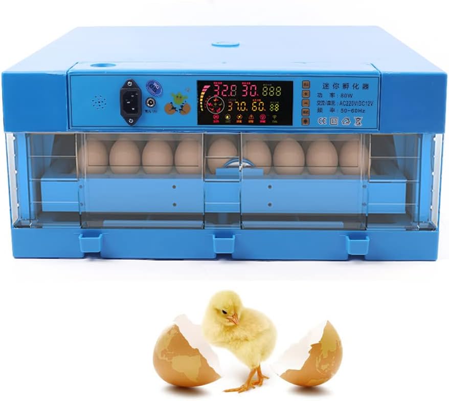 64 Eggs Automatic Digital Egg Incubator with Automatic Egg Turner H968