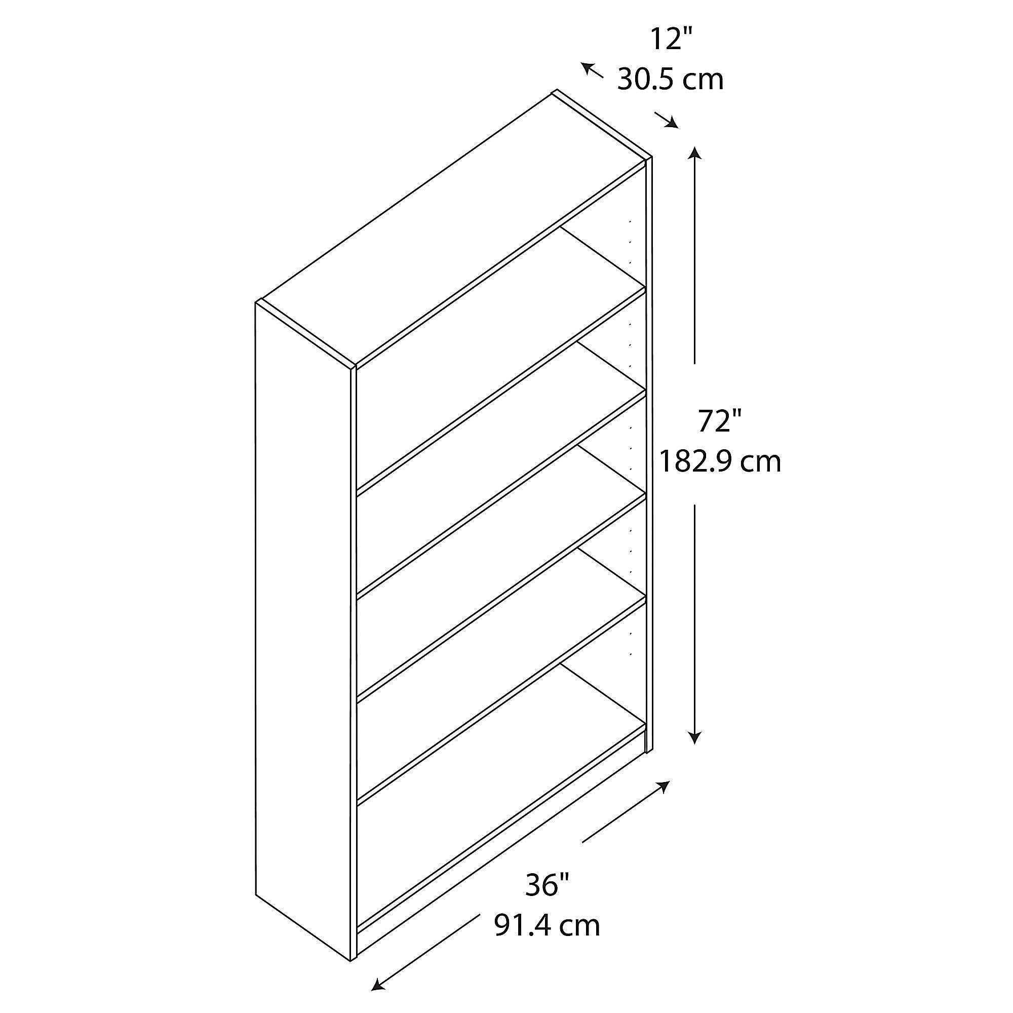5 Shelf Bookcase Set of 2 A9613