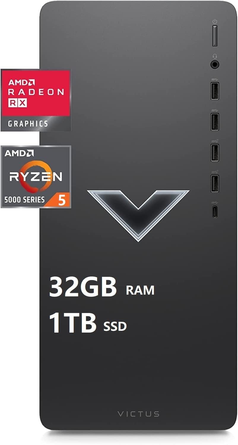 AMD Ryzen 5 5600G 32GB SDRAM 1TB SSD Gaming Desktop D603