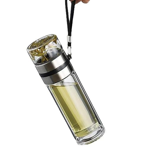 Glass Tea Infuser Bottle Double Wall 15oz G903