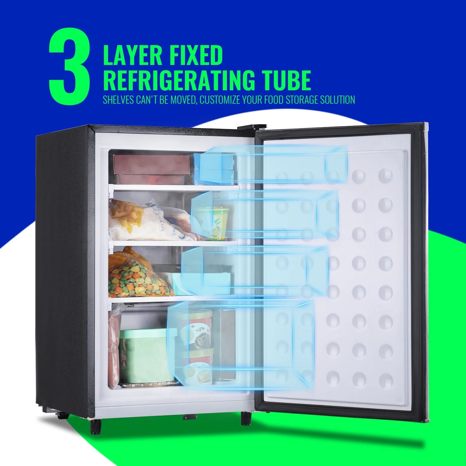 Silver 3.2 Cu.Ft Upright Freezer B16901