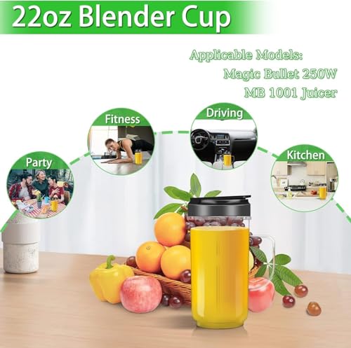 22oz Blender Cups with Cross Blade Z39219