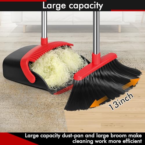 11.8" Broom and Dustpan Set with Extendable Handle D319