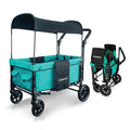 Teal Green Double Stroller Wagon with 5-Point Harnesses U827
