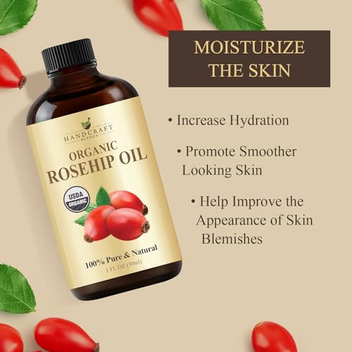 Organic Rosehip Oil - 4 Fl Oz - 100% Pure Carrier Oil A24247