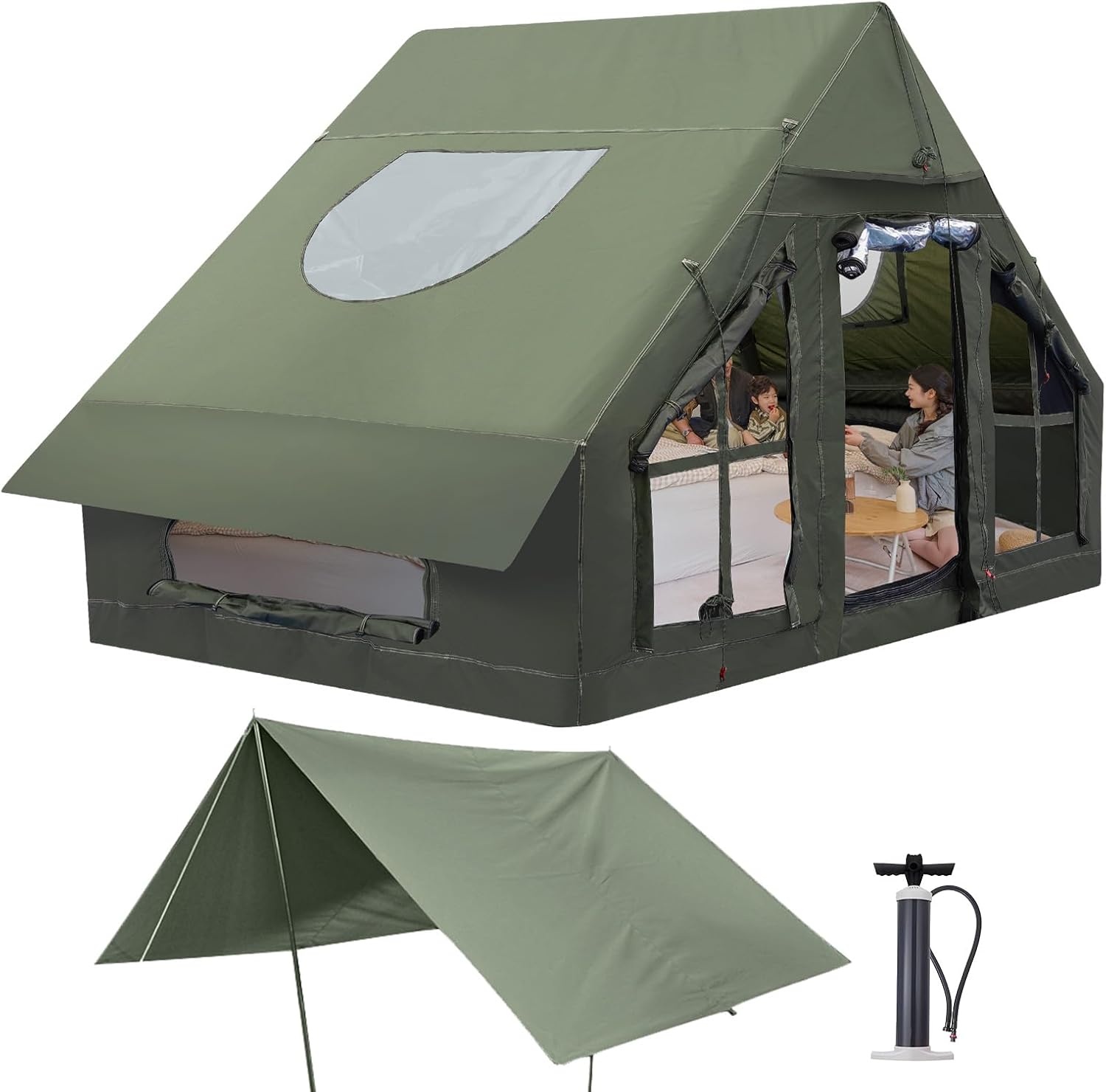 4 Season Inflatable Waterproof Camping Tent Q971759