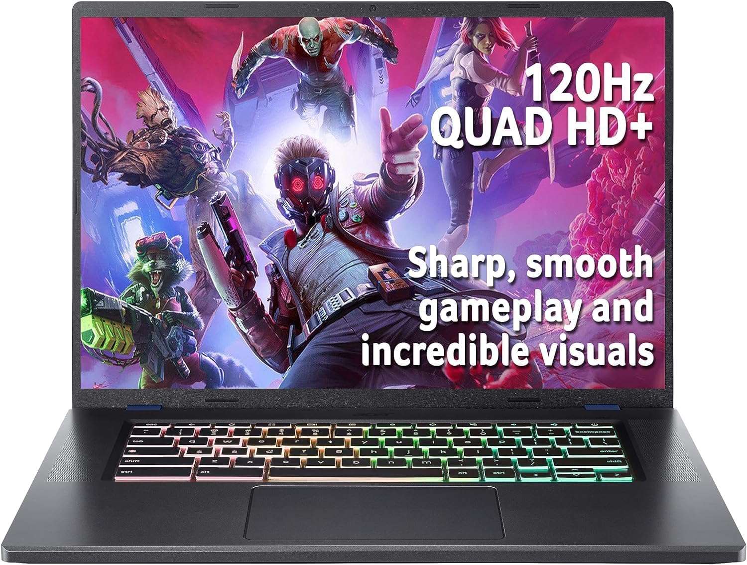 16in Quad HD+ LCD Chromebook with Intel i5 8GB DDR4 Ram 256GB SSD, Metallic Silver W51097