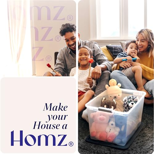 5-Tier Clear Plastic Storage Organizer with Black Frame P2036