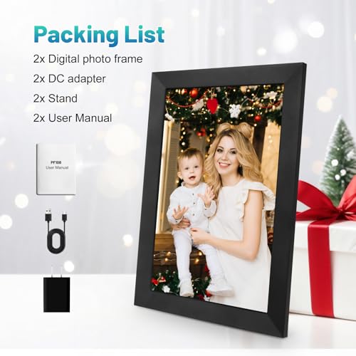 Black 10.1 Inch WiFi Digital Photo Frame with 32GB Storage B139951