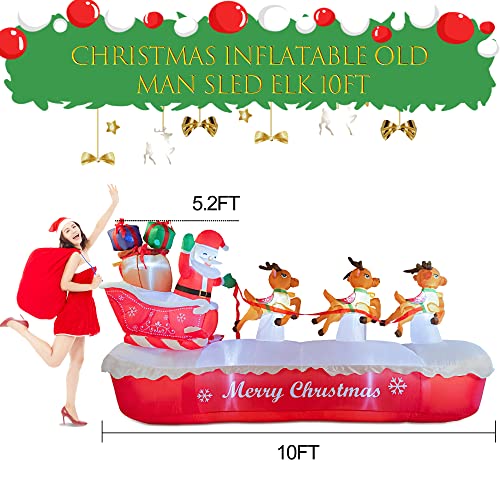 6 FT Christmas Inflatables Santa Claus with Gifts Bag P197