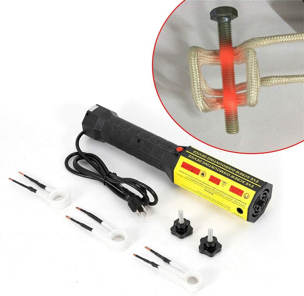 Mini Ductor Magnetic Induction Heater Kit 110V 3 Coils Bolt Heat Remover Screw Tool Kit T8999