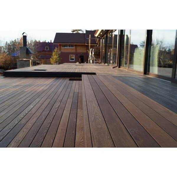 Thermally-Treated Premium Ash 4-Sides Oiled Decking Board U928355