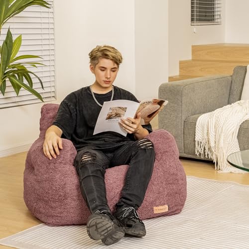 Black Bean Bag Chair with Memory Foam X47611